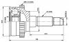 CV Joint Kit:G024-25-500A