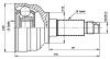 CV Joint Kit:0K9B3-22-510