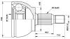 CV Joint Kit:169 360 44 72
