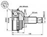 CV Joint Kit:44305-S10-J50